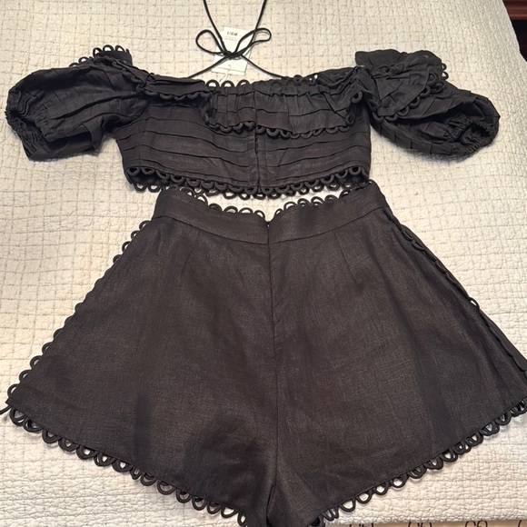 Zimmermann Black Ruffled Suit - Picture 4 of 5